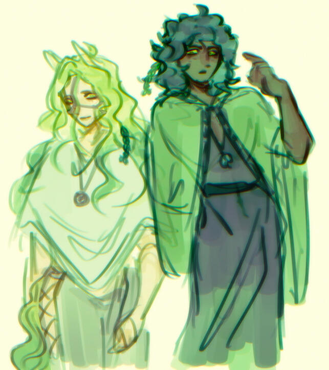 sample unshaded halfbody (2 characters)