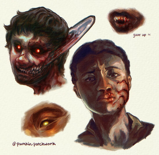 sample bust (2 characters, paint style 1)